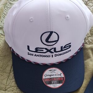 Lexus & Valero Texas Open White and Navy Baseball Hat